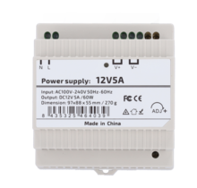 DC 12V 5A DIN rail voeding