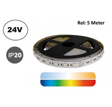 Led Strip ROL 5 Meter 5050SMD, 14,4w/m, 60 led/m, 930Lm/m, RGB+CCT (2700K-6500K)