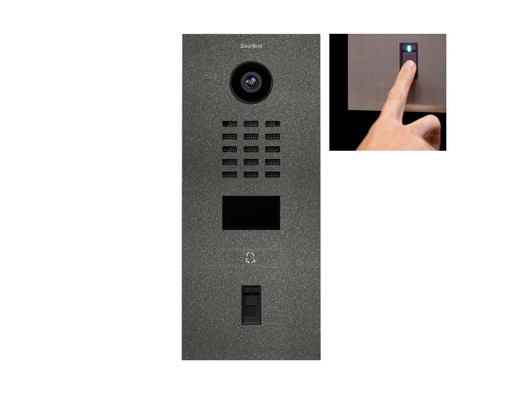 Doorbird IPvideodeurstation D2101FV met HD camera en vingerafdruk