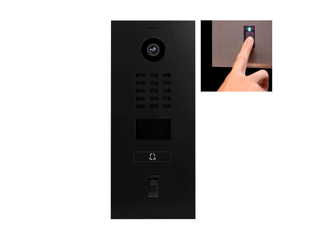 Doorbird IPvideodeurstation D2101FV met HD camera en vingerafdruk