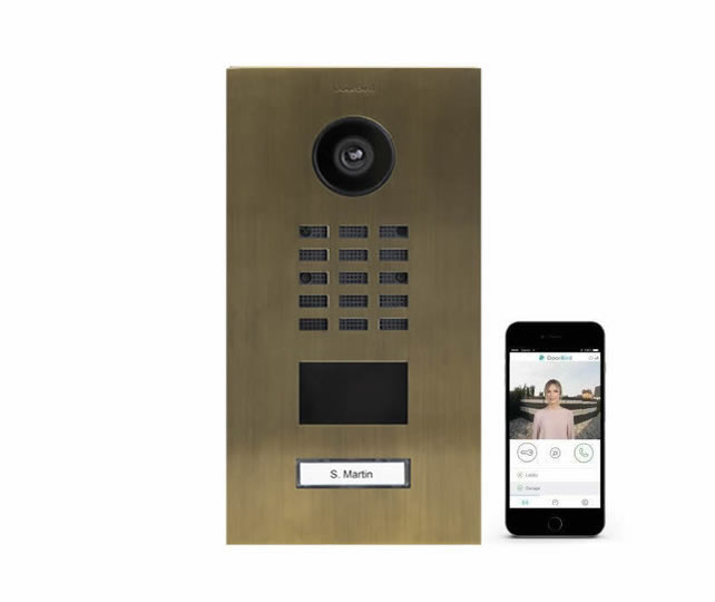 DoorBird IP D2101V Video echt messing Smart en Duurzaam