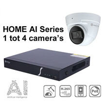 Safire Smart 4 kanaals beveiligingscameraset HOME-AI series met 4MP camera's