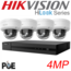 HiLook Beveiligingscamera set - camera recorder-kit 4  Megapixel minidome 1-4 camera