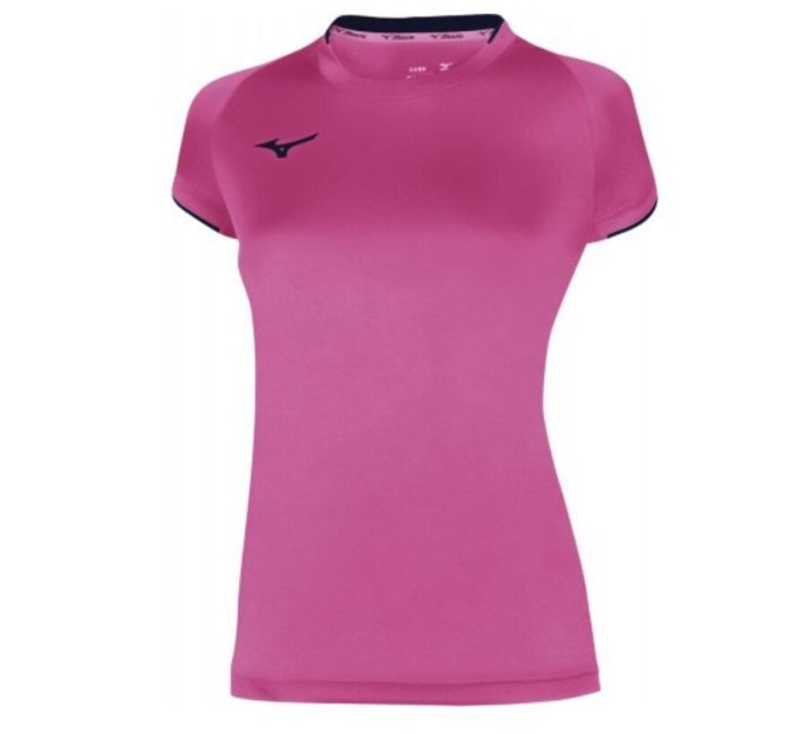 Mizuno volleybalshirt core ss roze dames