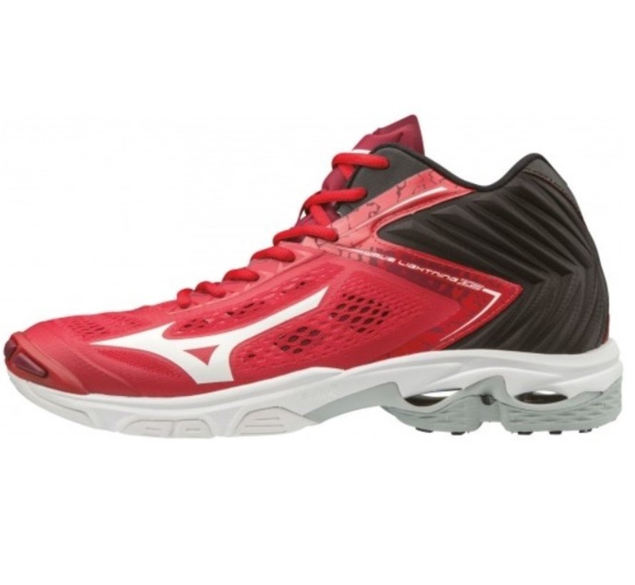 Mizuno Wave Lightning Z5 Mid rood zwart volleybalschoenen unisex