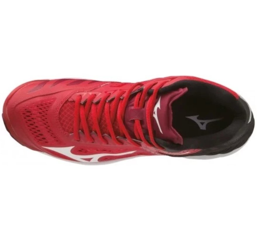 Mizuno Wave Lightning Z5 Mid rood zwart volleybalschoenen unisex