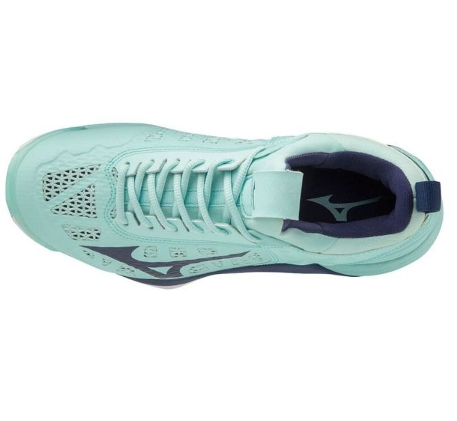 Mizuno Wave Momentum blauw volleybalschoenen dames