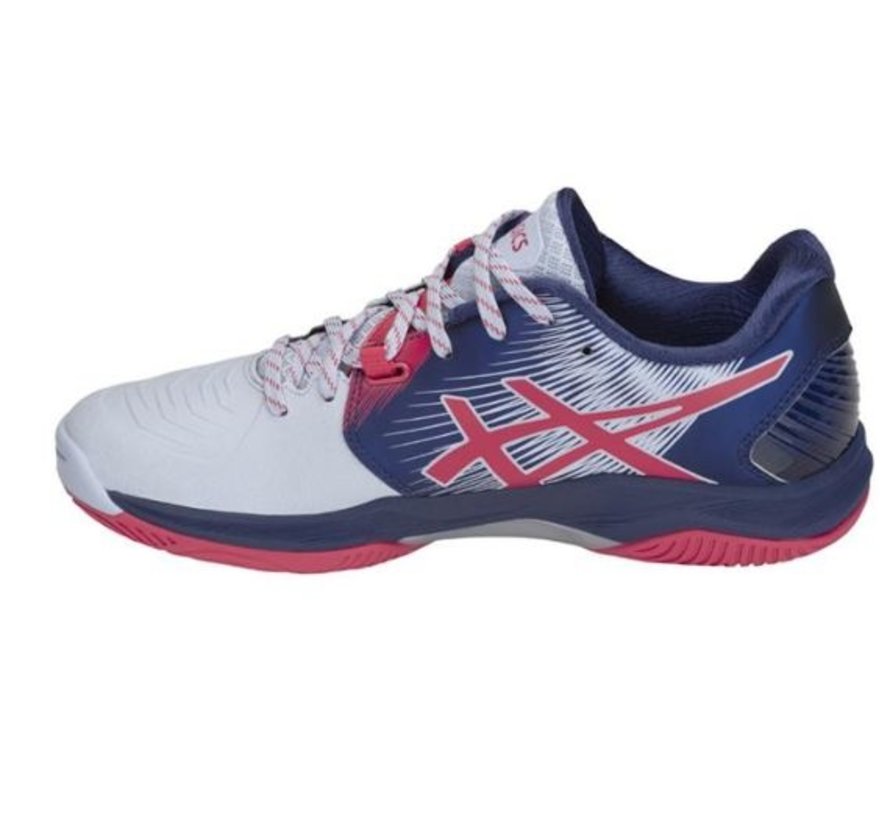 ASICS Blast FF wit rood handbalschoenen dames