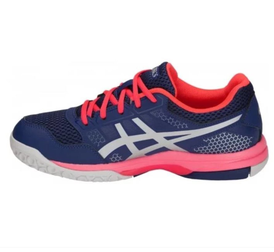 ASICS Gel Rocket 8 blauw roze volleybalschoenen dames