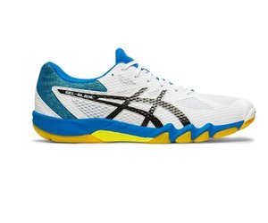 Asics Gel-Blade 7 blauw wit squash\u0026badminton heren (1071A029-100) -  Volleybalschoenenonline.be