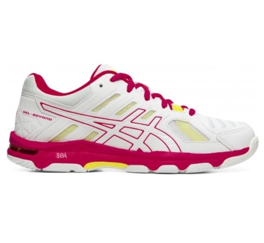 ASICS Gel Beyond 5 wit roze volleybalschoenen dames