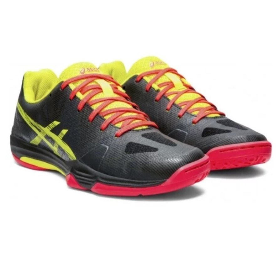 ASICS Gel-Fastball 3 zwart geel handbalschoenen dames