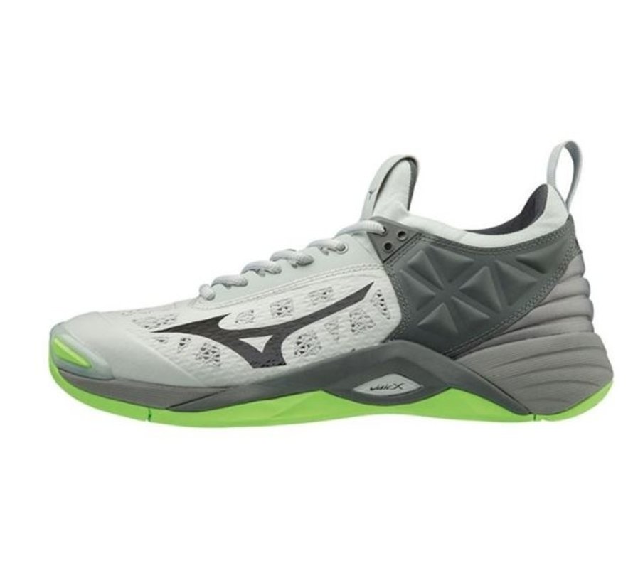 Mizuno Wave Momentum grijs groen volleybalschoenen unisex