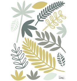 Lilipinso Lilipinso wall stickers leaves green/blue