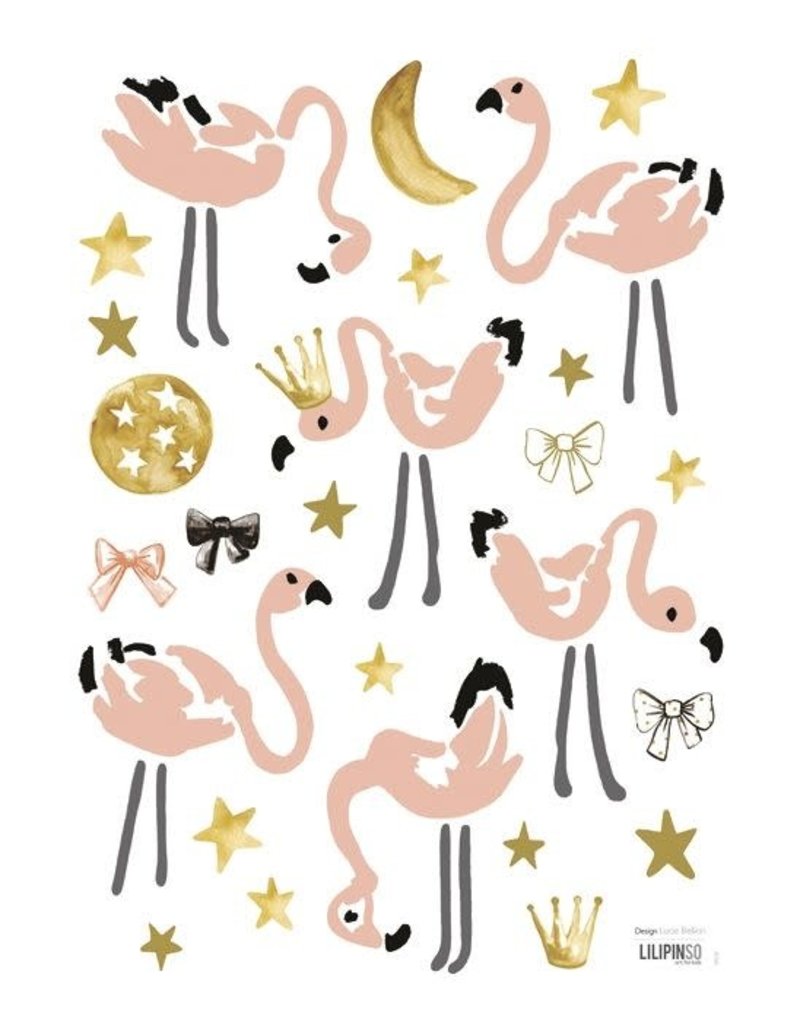 Lilipinso Lilipinso wall stickers flamingo pink
