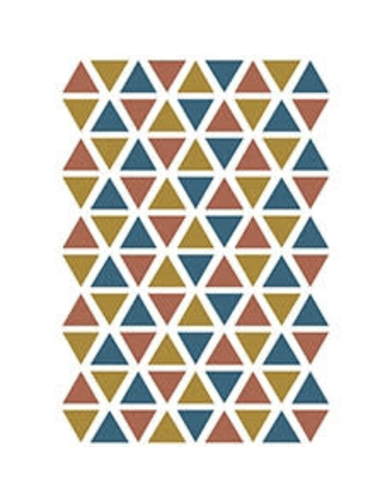 Lilipinso Lilipinso wall stickers triangles gold/petrol