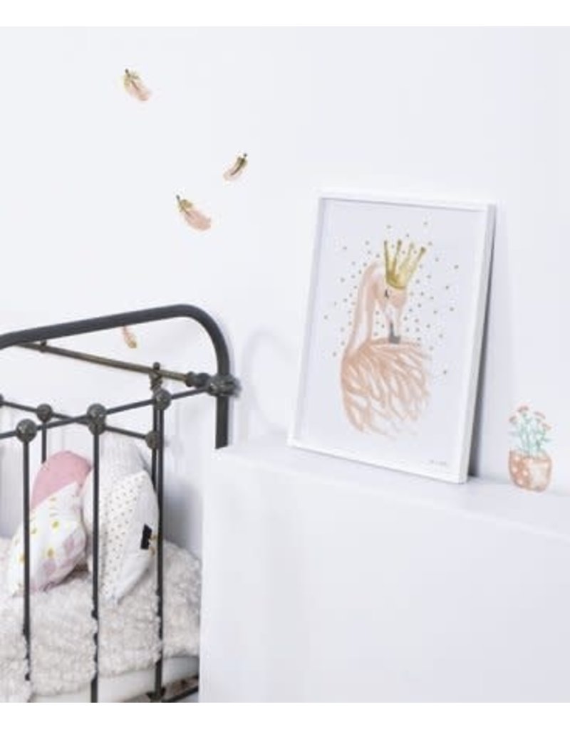 Lilipinso Lilipinso wall stickers feathers pink