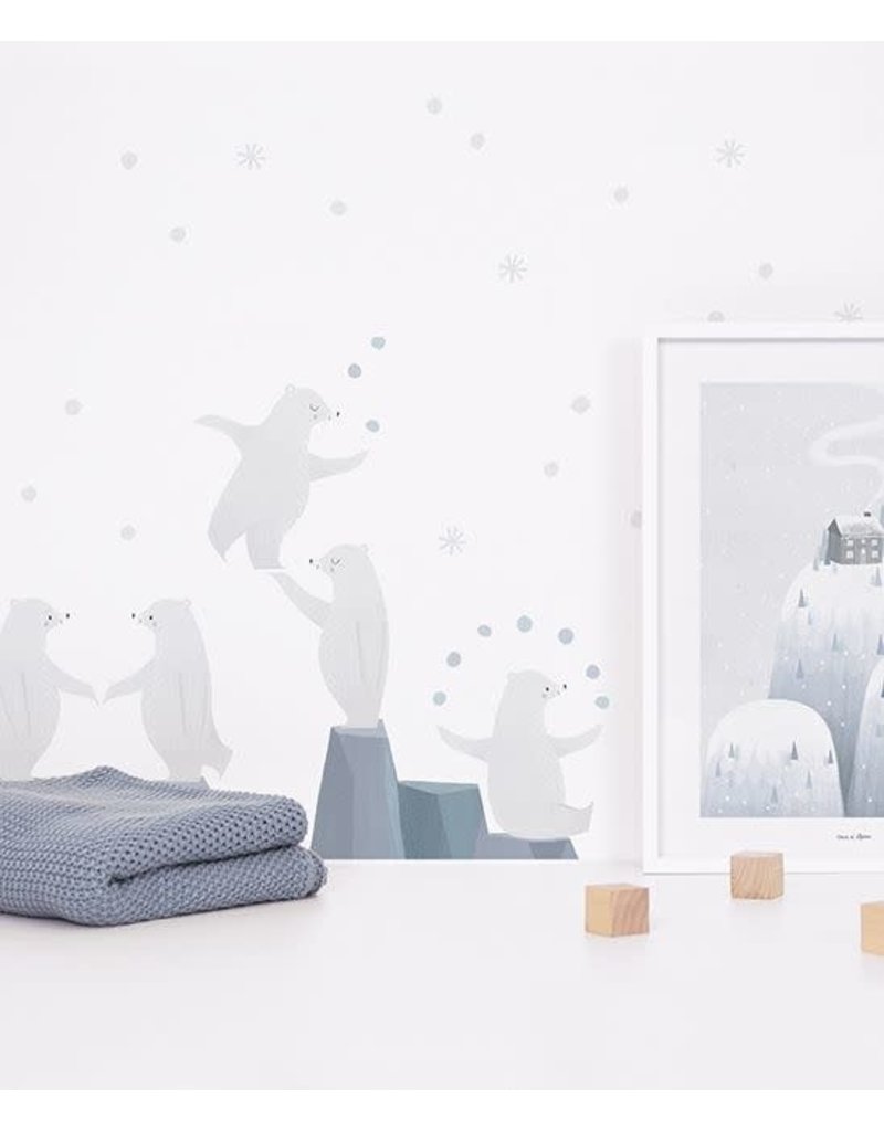 Lilipinso Lilipinso wall stickers juggler bears, iceberg