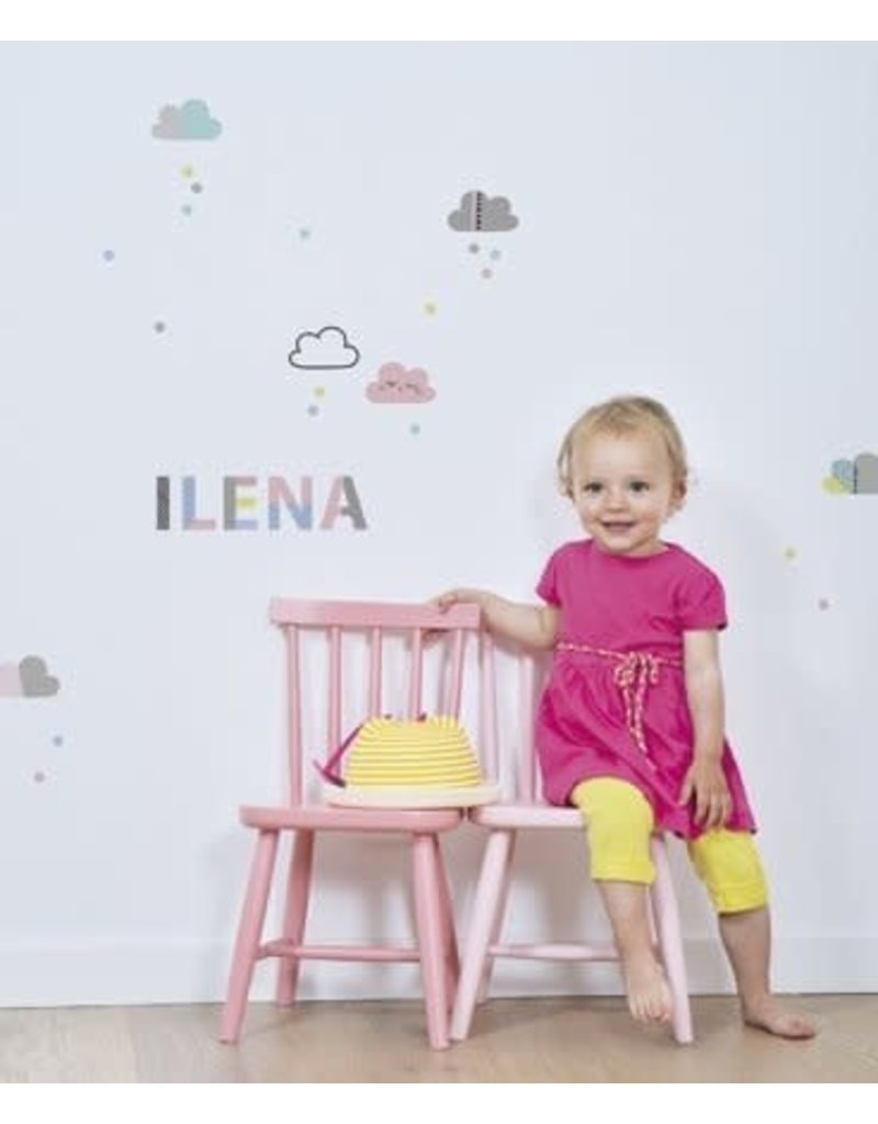 Lilipinso Lilipinso wall stickers clouds and peas multicolored