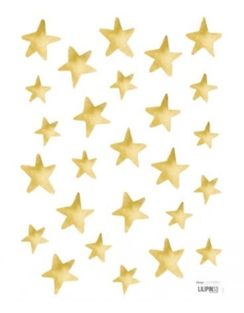 Lilipinso Lilipinso wall stickers star gold effect