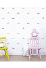 Lilipinso Lilipinso wall stickers clouds and peas multicolored