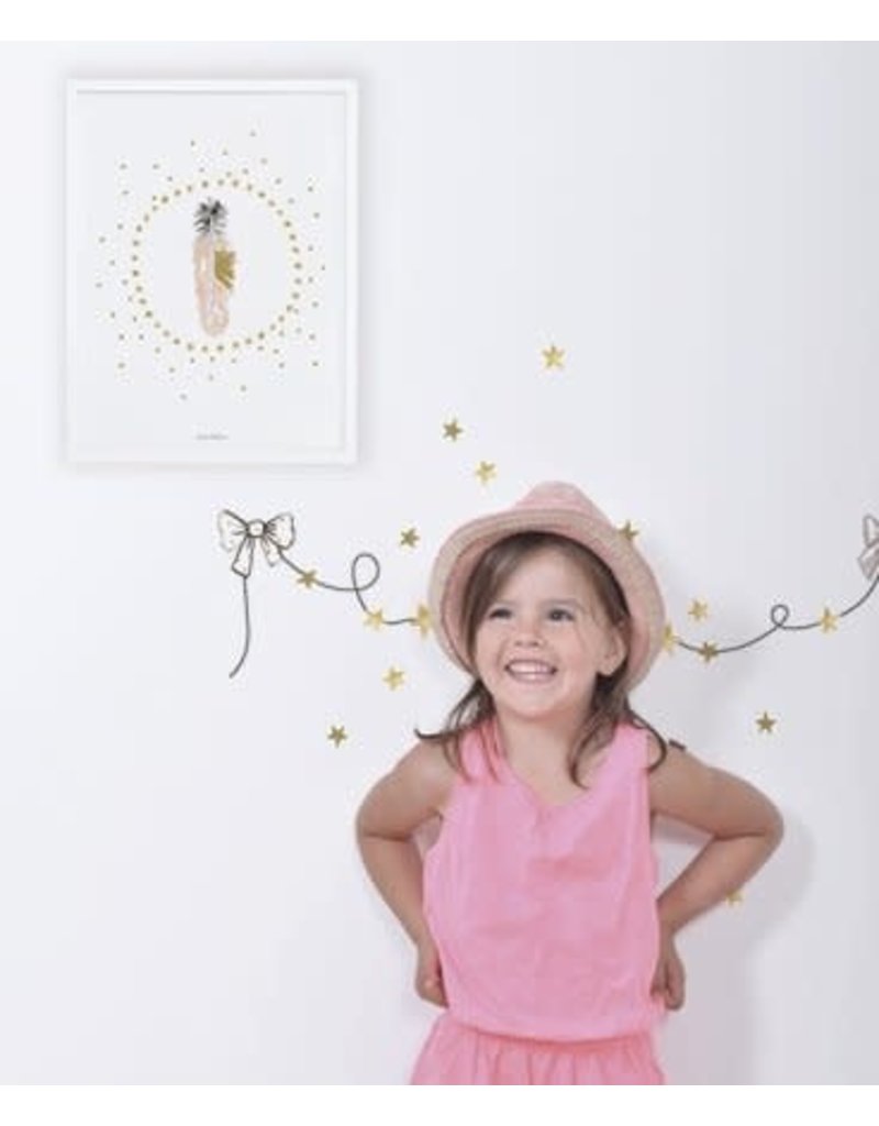 Lilipinso Lilipinso wall stickers star gold effect