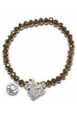 Proud Mama armband charm beads (goud)