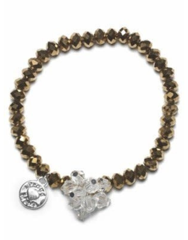 Proud Mama armband charm beads (goud)