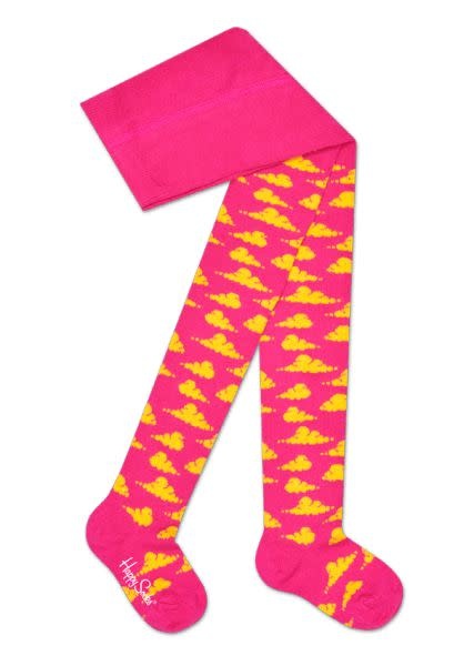 tot nu tijdschrift Dakloos Happy Socks Cloud kousenbroek roze - Monstertjes - Urban Baby Store