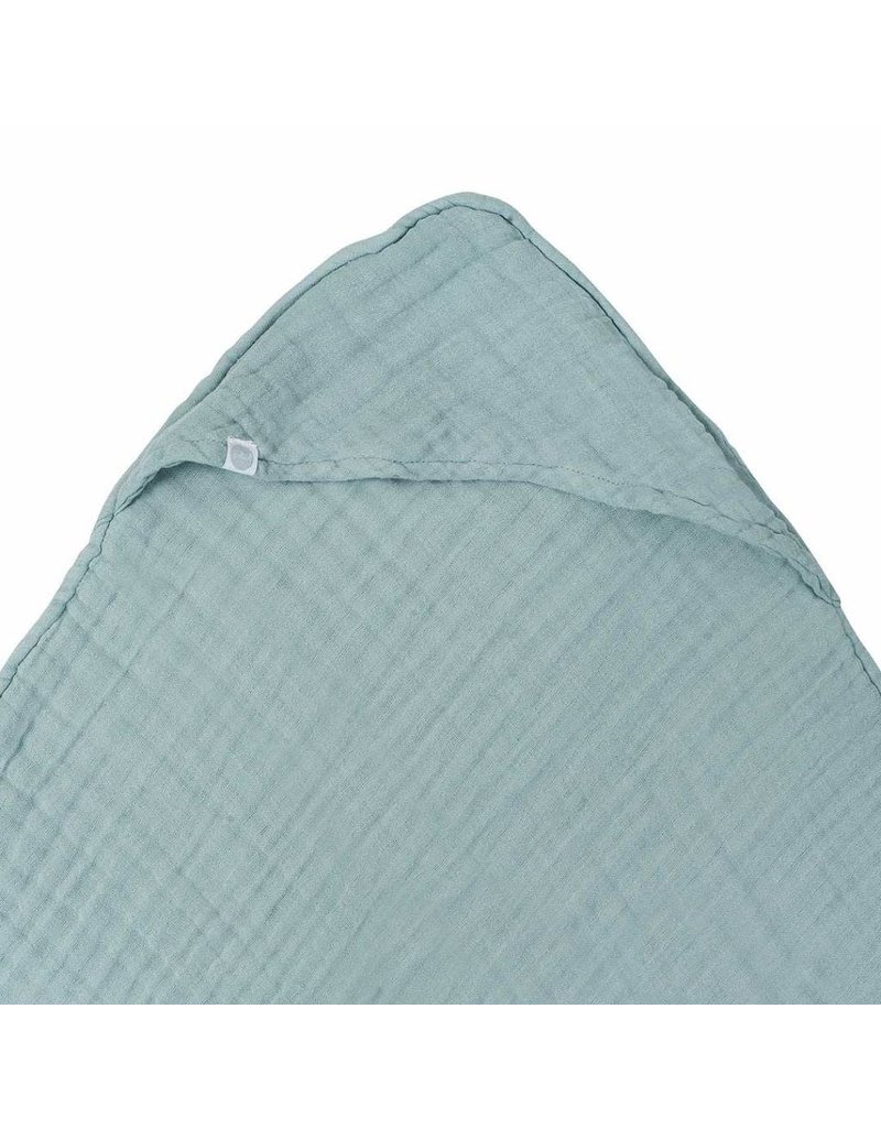 Jollein Jollein badcape wrinkled XL stone green 100x100