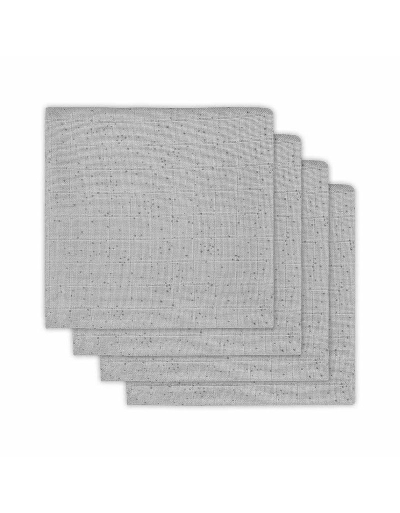 Jollein Jollein Tetradoeken Mini dots mist grey (4pack)