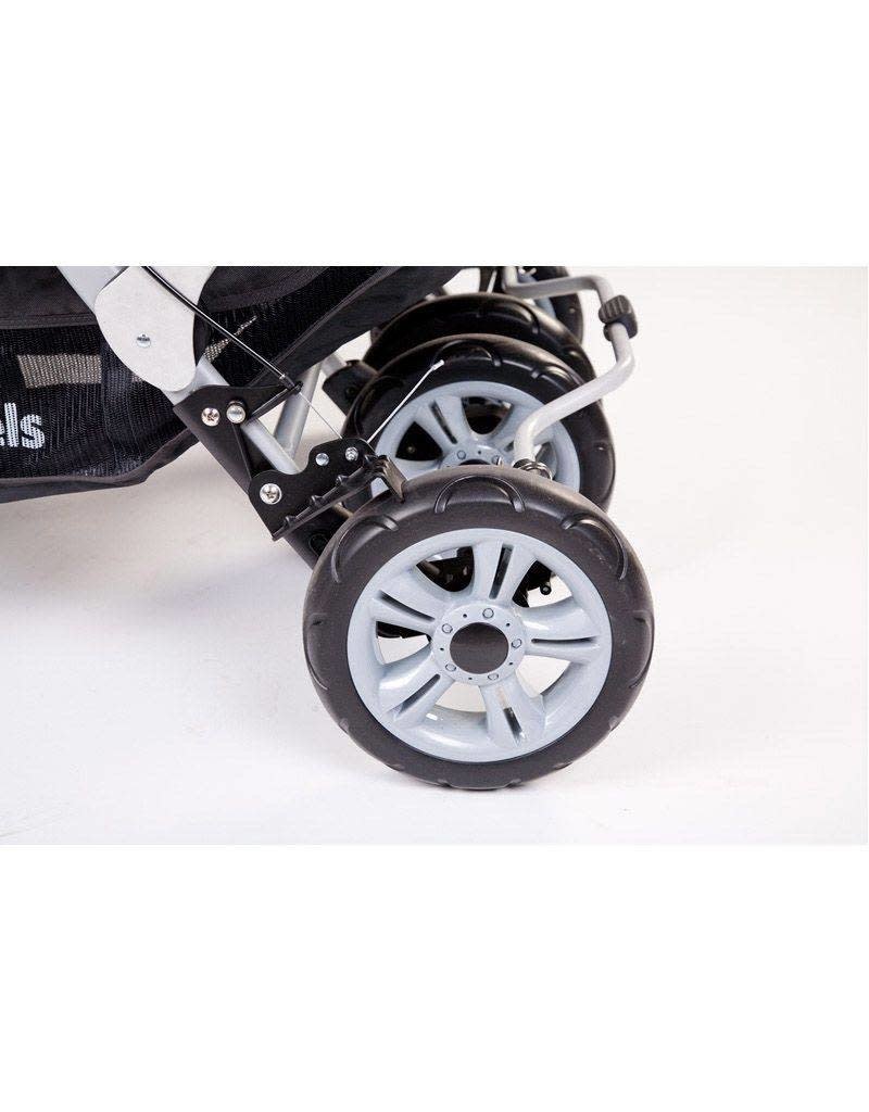 Childhome Childhome quadruple buggy + autobrake 4 kinderen antraciet