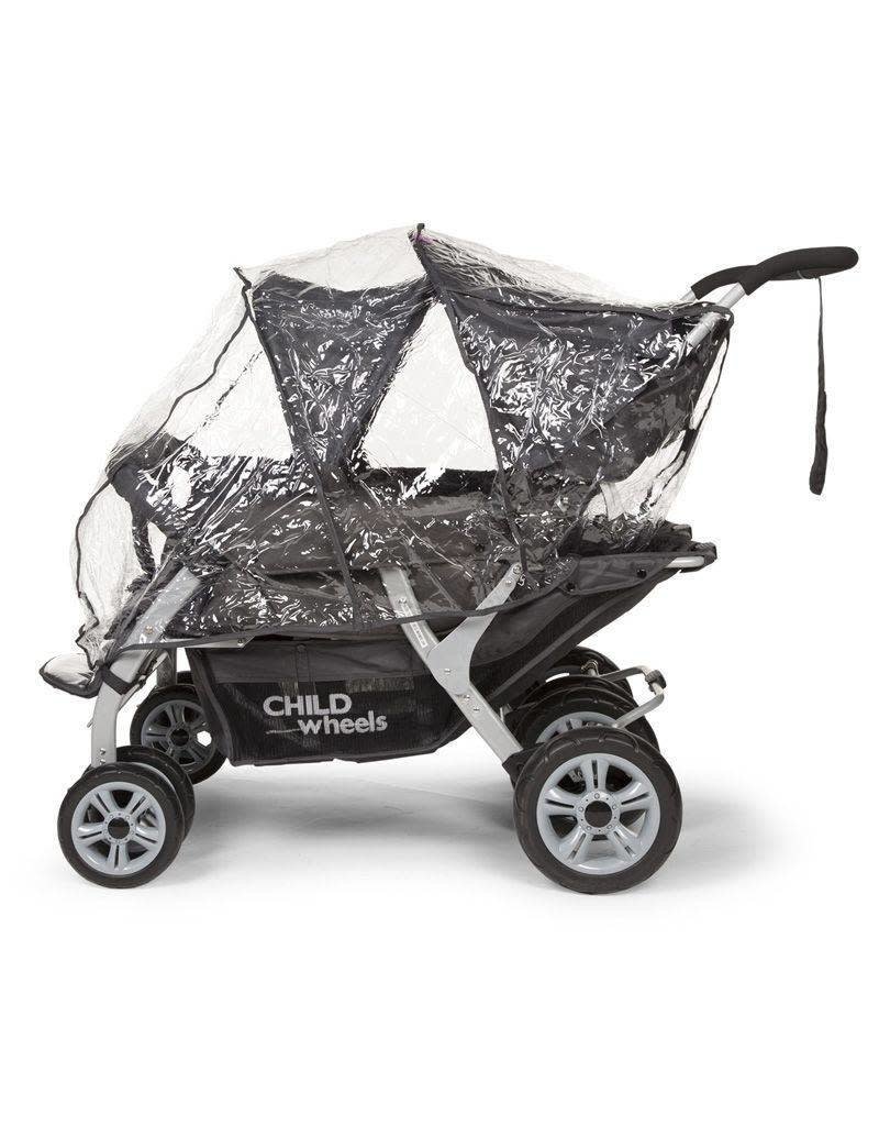 Childhome Childhome quadruple buggy + autobrake 4 kinderen antraciet