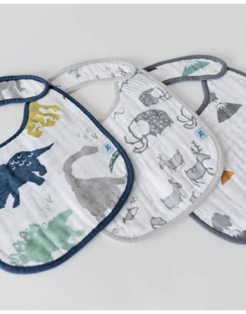 Little Unicorn Little Unicorn bib 3 pack 3 Dino