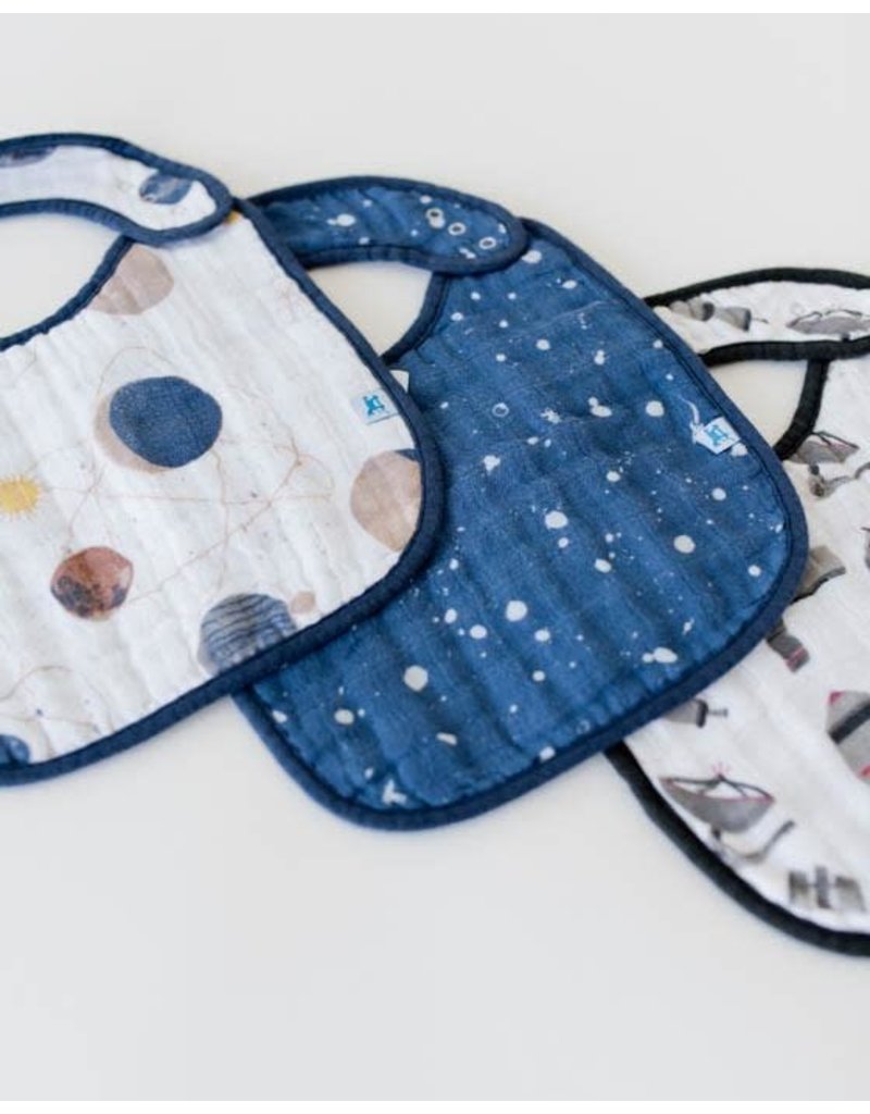 Little Unicorn Little Unicorn bib 3 pack Planetary