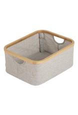 Quax mand katoen/bamboo grijs 45x30x18 cm