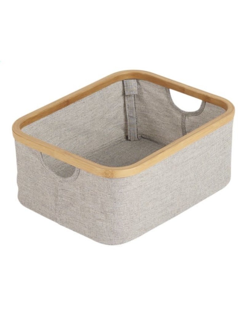 Quax mand katoen/bamboo grijs 45x30x18 cm