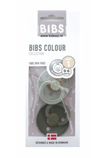 Bibs Bibs 2pack 0-6m sage/hunter green T1