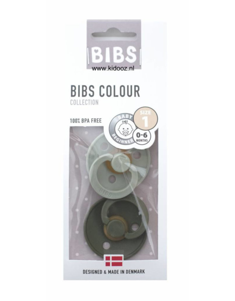 Bibs Bibs 2pack 0-6m sage/hunter green T1