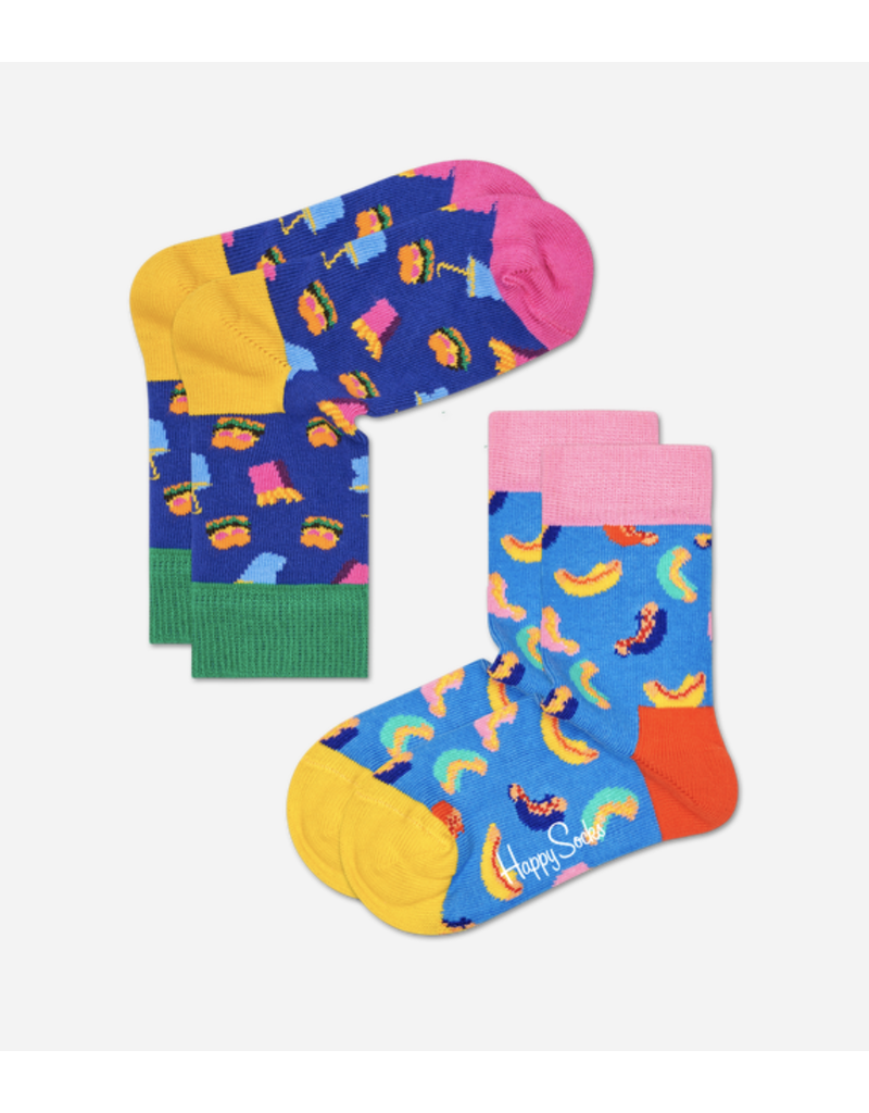 Happy Socks Happy Socks 2-pack Hamburger and Hotdog