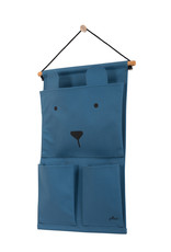 Jollein Jollein Wandorganizer Canvas Animal club steel blue