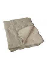 Quax Quax Natural Quilted Blanket Grey/ecru