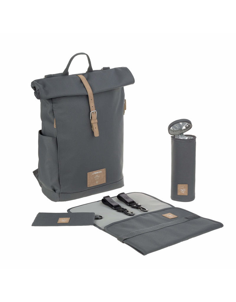 Lassig Lassig Rolltop Backpack Anthracite