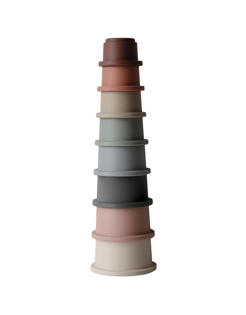 Mushie Mushie Stacking Cups pastel