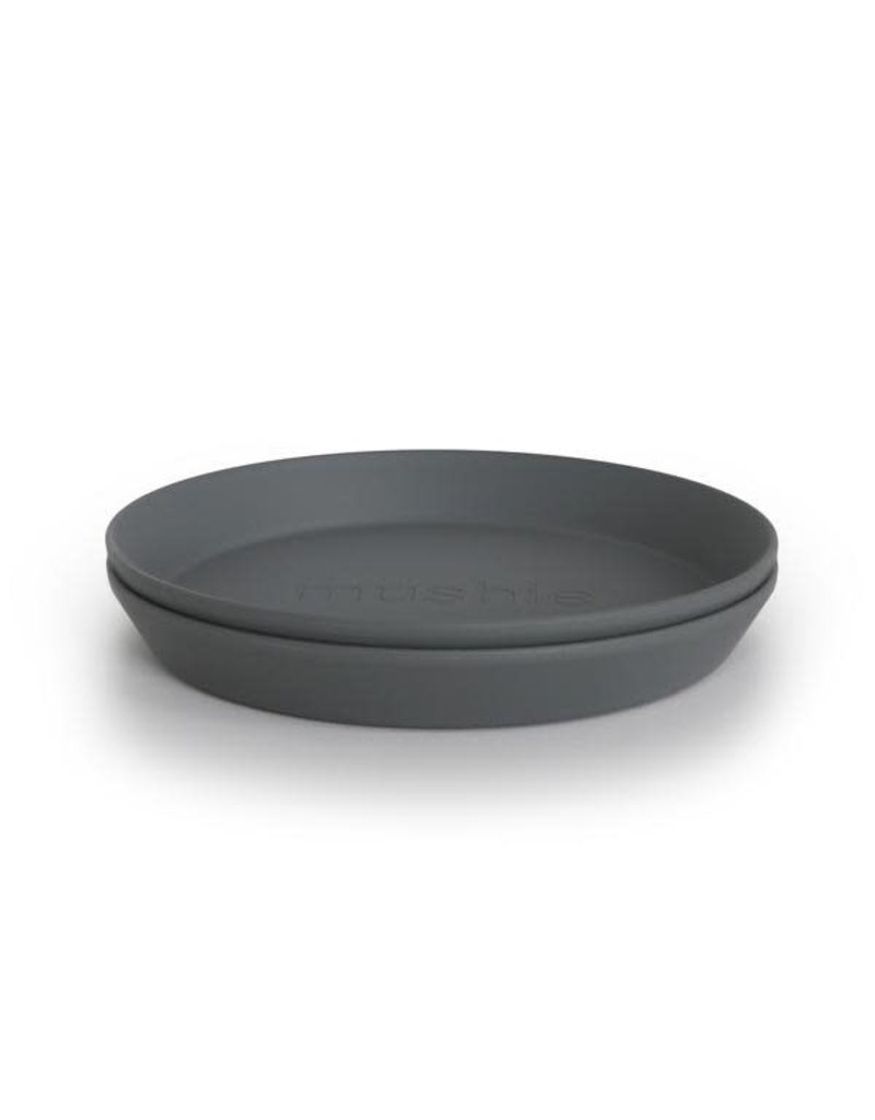 Mushie Mushie Plate Round Smoke set