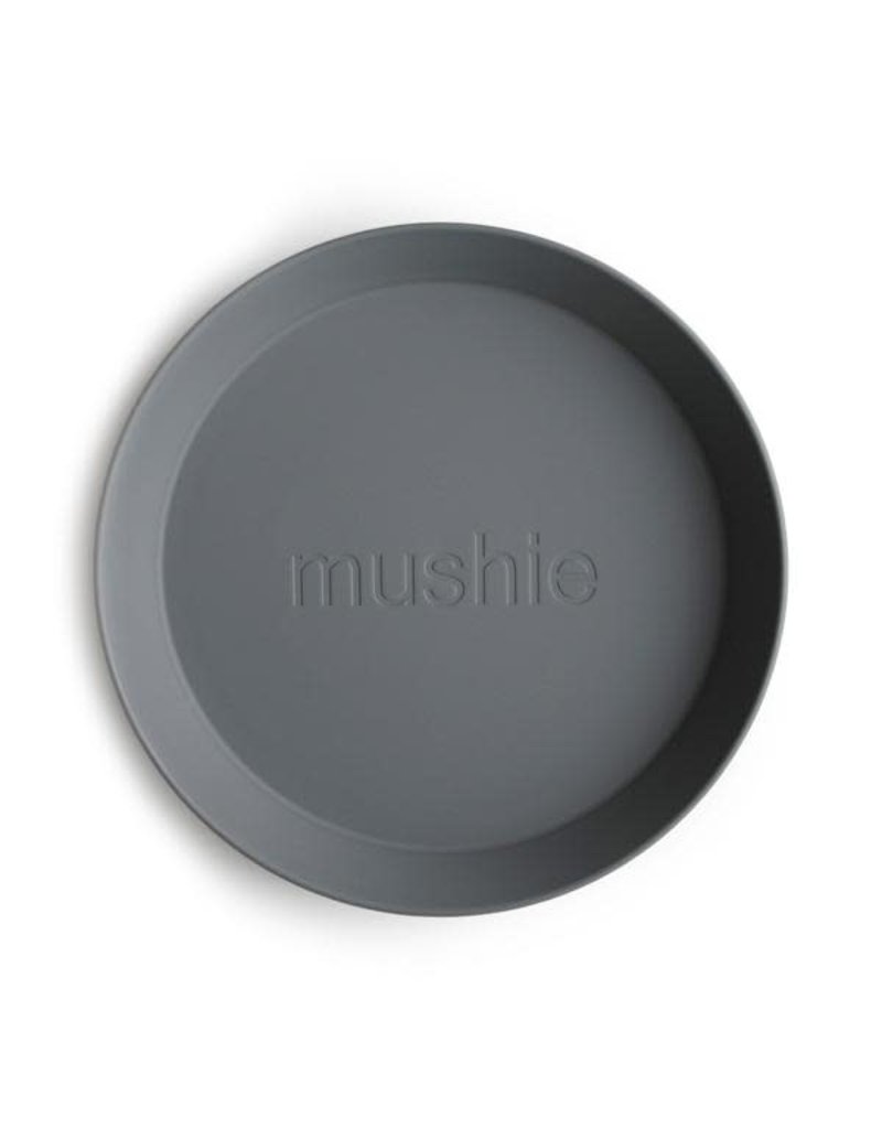 Mushie Mushie Plate Round Smoke set