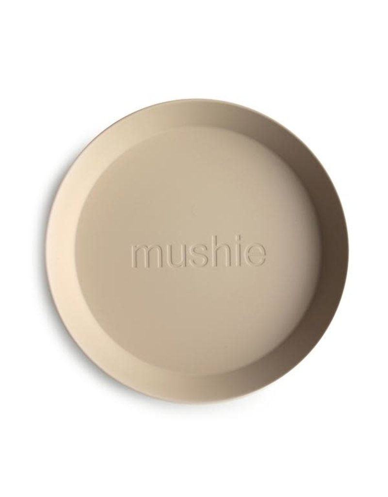 Mushie Mushie Plate Round Vanilla set