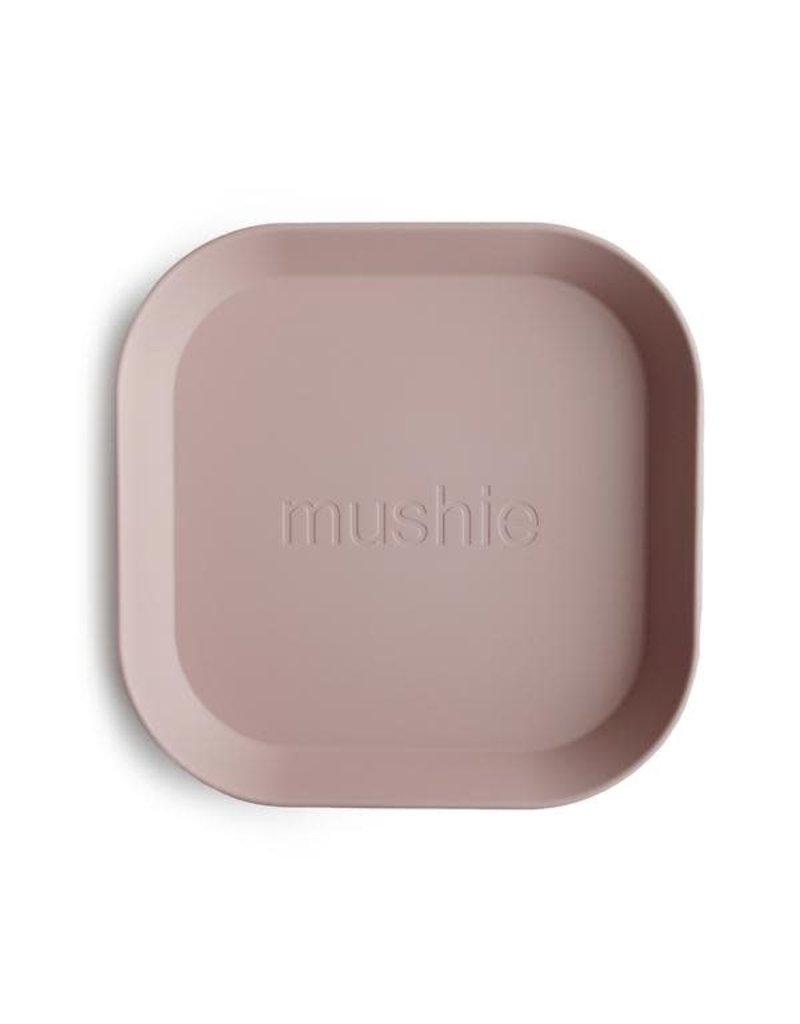 Mushie Mushie Plate Square Blush set