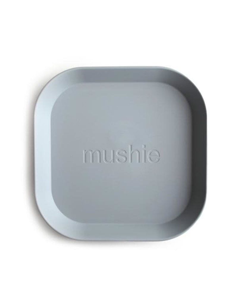 Mushie Mushie Plate Square Cloud set