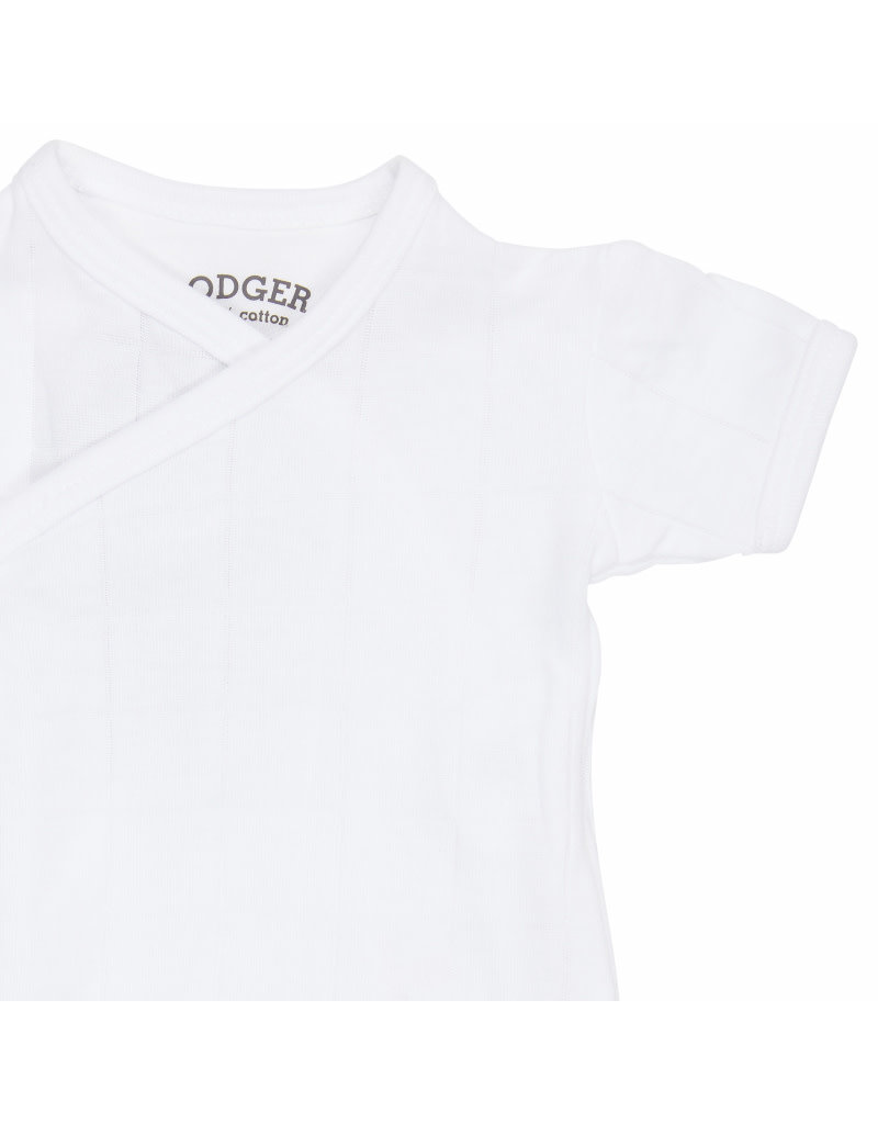 Lodger Lodger Romper solid short sleeve white 68